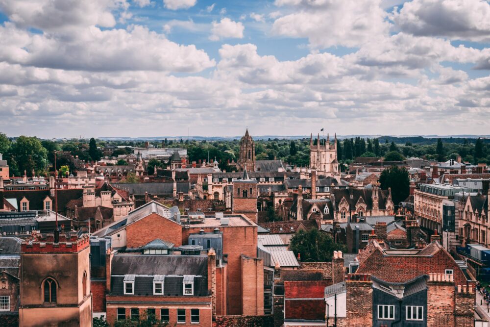 Oxford landscape with historical architecture.
