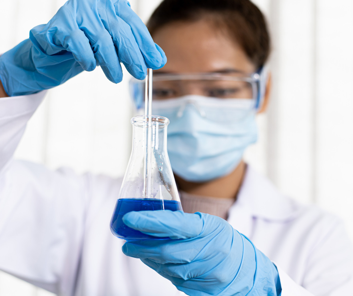 Three reasons to study chemistry illustrated with chemical mixing.