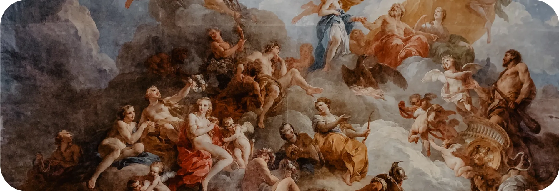 Michael Angelo's painting on top of the Palace of Versailles
