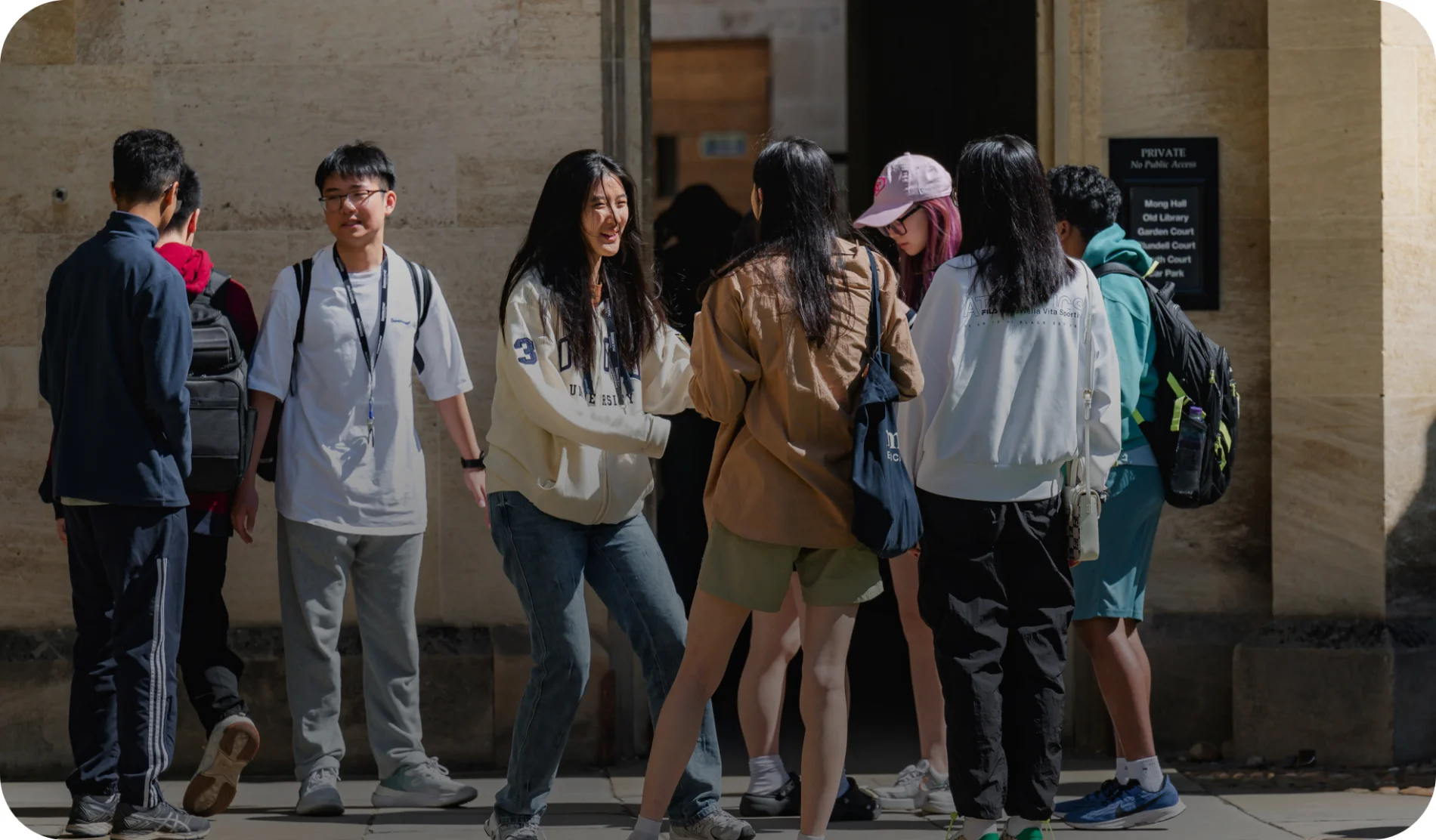 Group of students aged 16-18 in an educational setting.