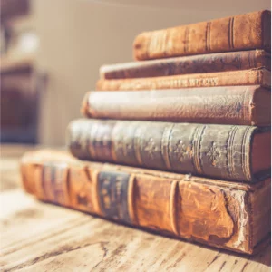 Pile of old books