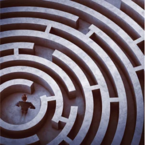 Labyrinth Concrete Walls