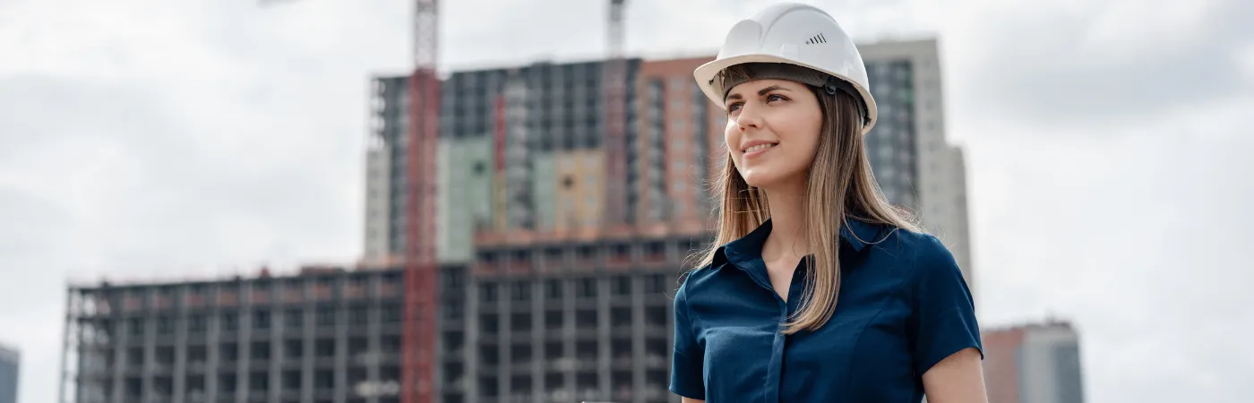 Woman in construction