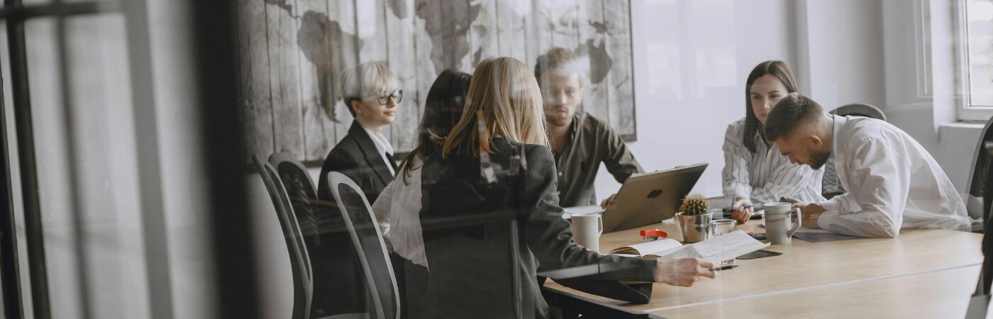 Group of employees in a business conference